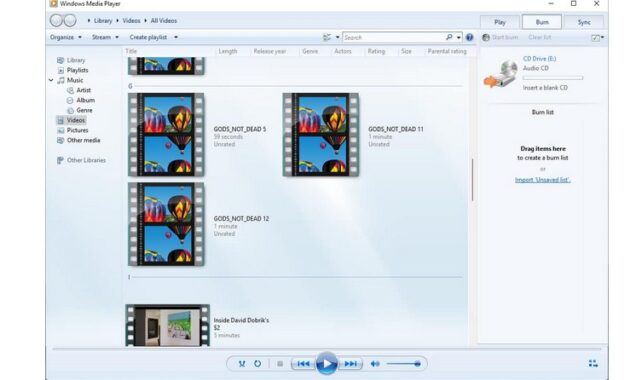 Cara Memburning DVD di Windows 10 melalui Windows Media Player